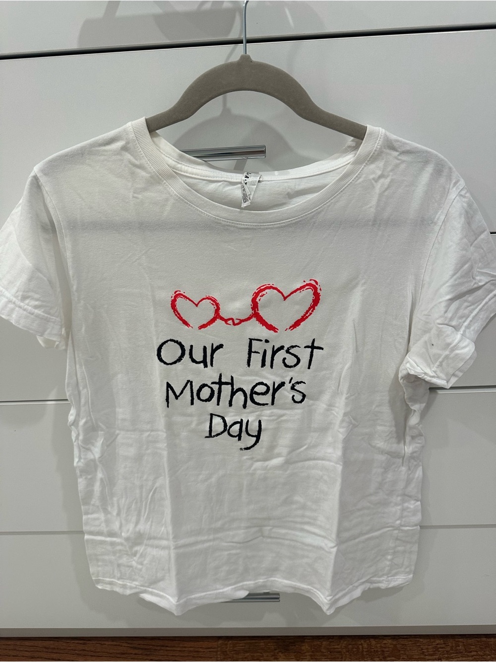Women’s “our first Mother’s Day” Size L